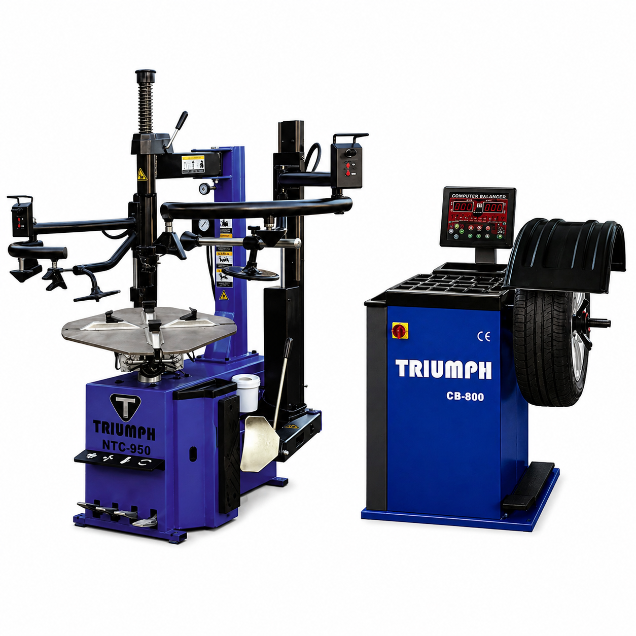 Triumph NTC-950-2 Tire Changer and NTB-800 Wheel Balancer Combo