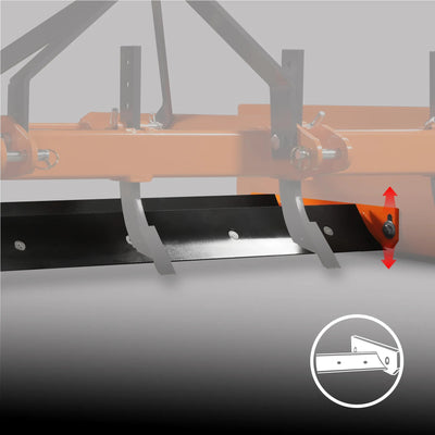 MechMaxx 72" Heavy Duty Land Leveler with Shanks, 3-Point Hitch, Model LP72