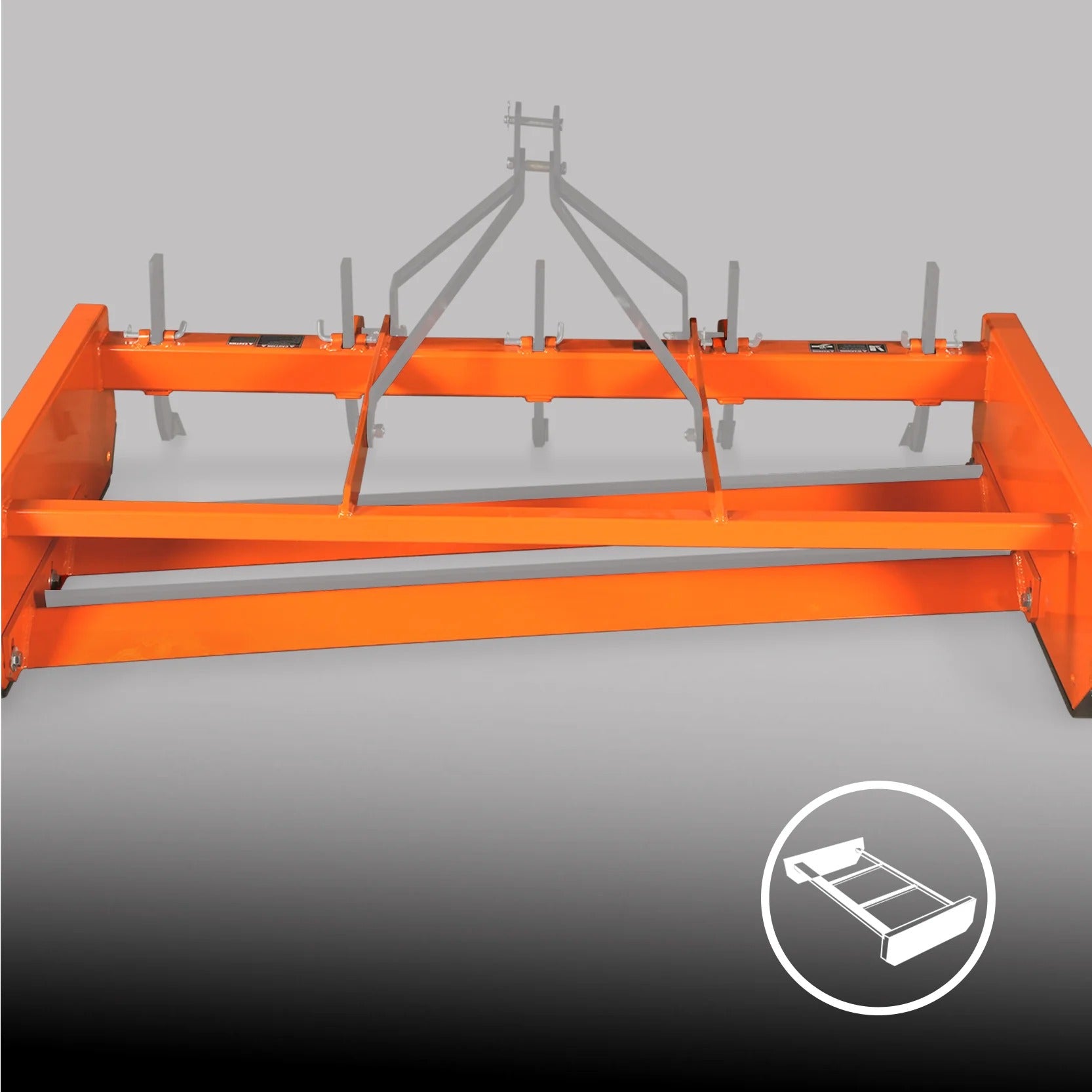 MechMaxx 72" Heavy Duty Land Leveler with Shanks, 3-Point Hitch, Model LP72
