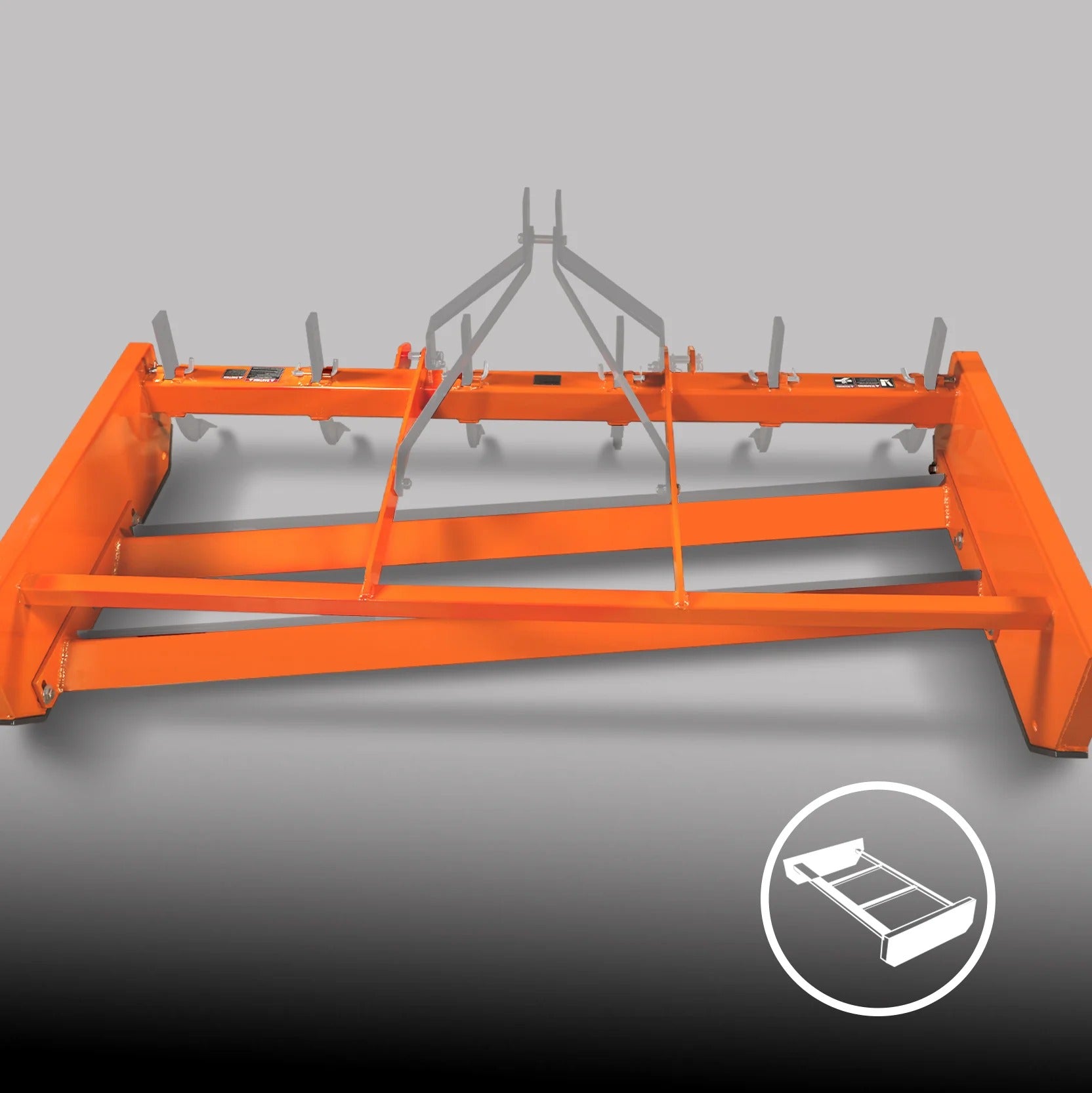 MechMaxx 84" Heavy Duty Land Leveler with Shanks, 3-Point Hitch, Model LP84
