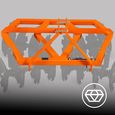 MechMaxx 60" Tractor Notched Disc Harrow, 3-Point Hitch, Model DH60