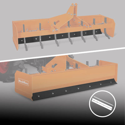 MechMaxx 84" Box Blade Scraper with 7 Shanks, 3-Point Hitch, Model BB84