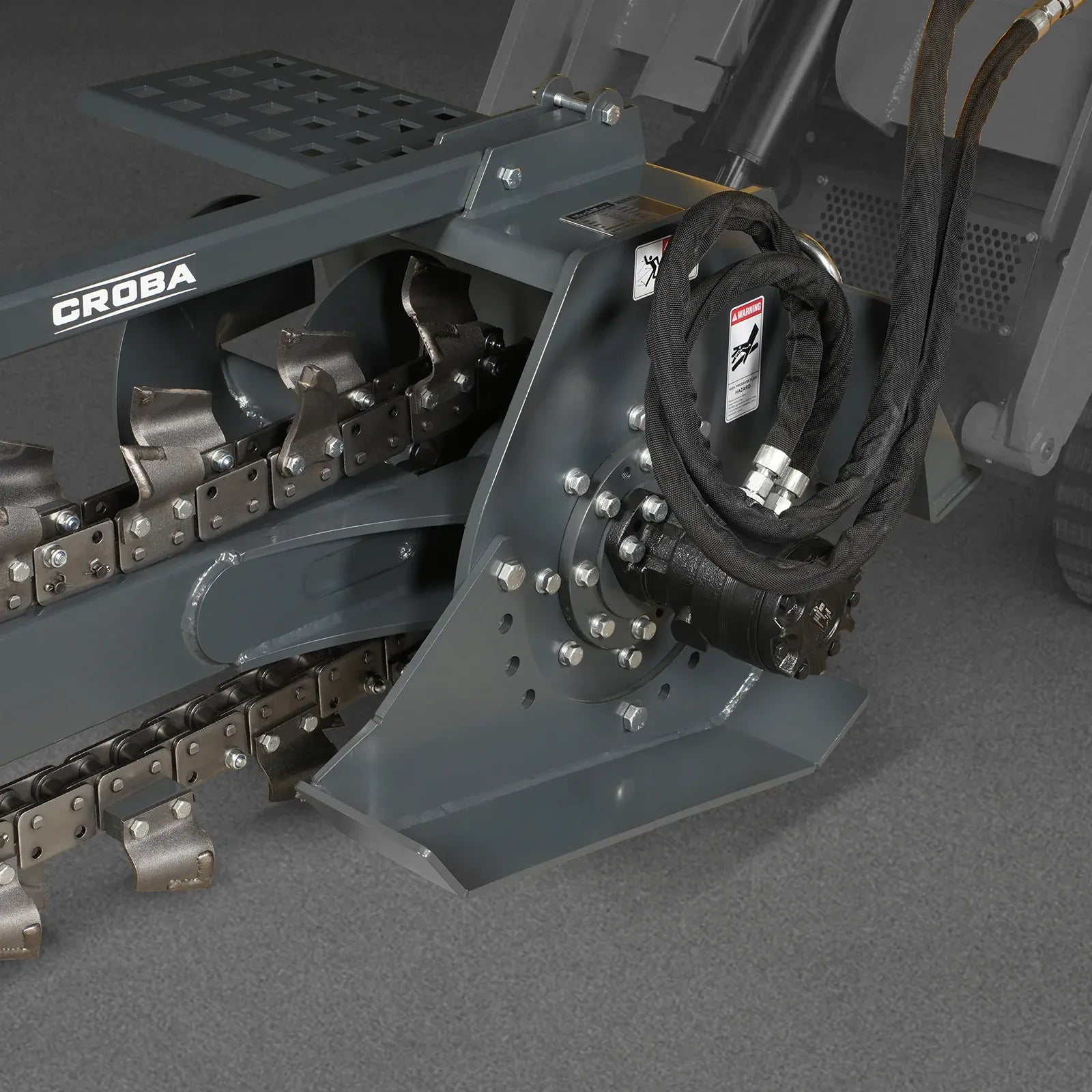 MechMaxx 20" Cutting Depth Trencher Attachment for Mini Skid Steer
