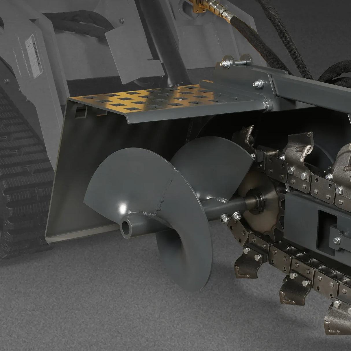 MechMaxx 20" Cutting Depth Trencher Attachment for Mini Skid Steer