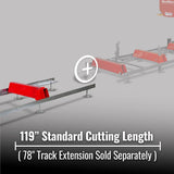MechMaxx 32" Portable Sawmill with KOHLER CH440 429cc Engine, 26.5" Board Width, 13' Track Length, Model SM-32