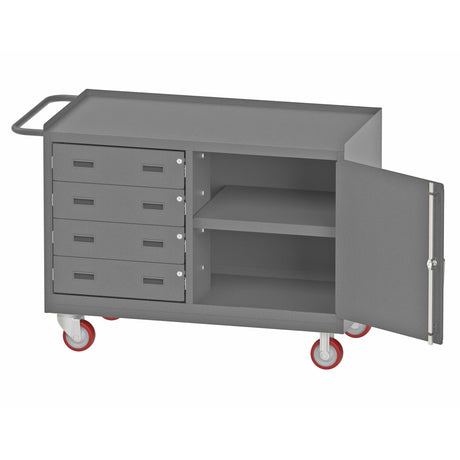 Durham 3401NVS-5PU-95 Mobile Bench Cabinet