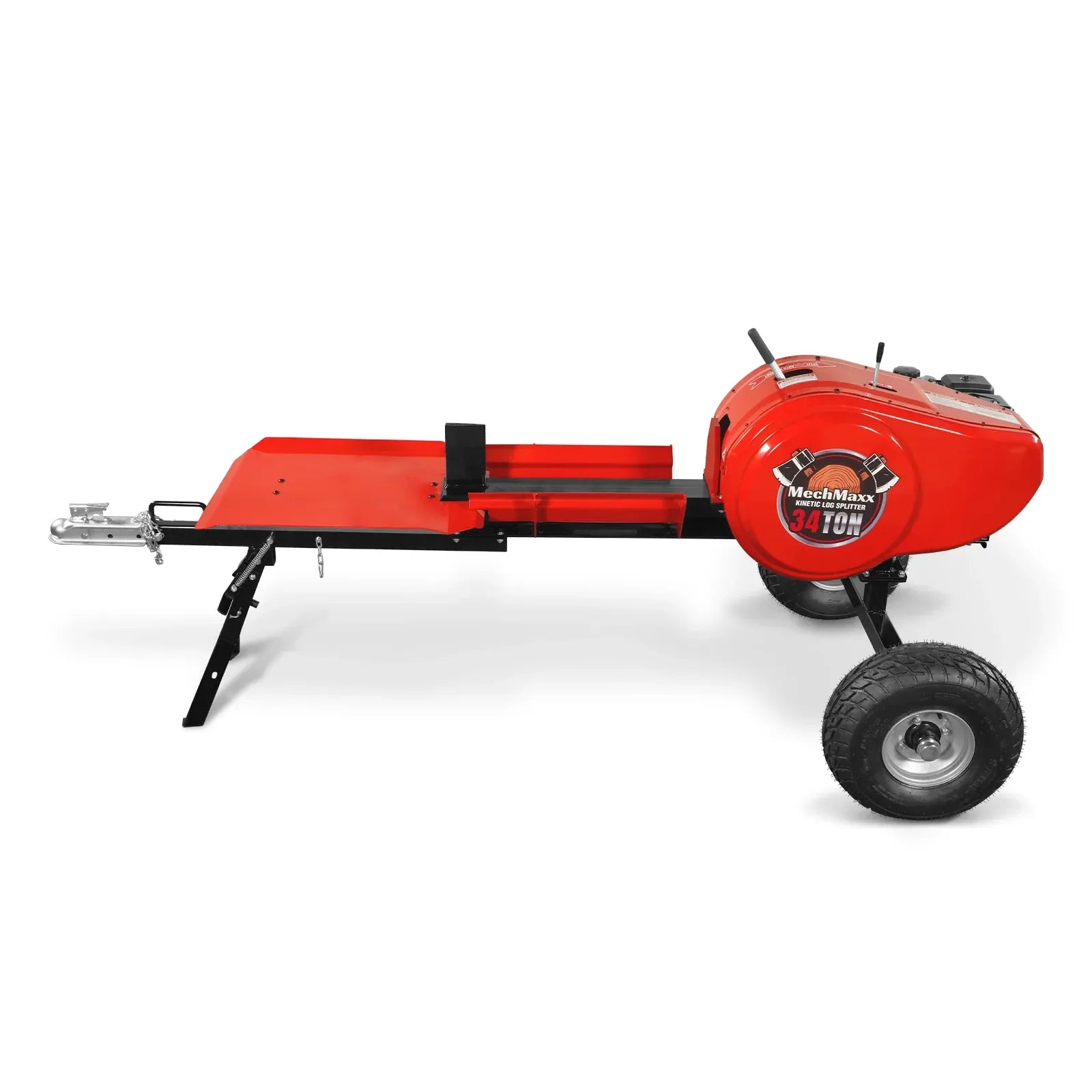 MechMaxx 34 Ton Kinetic Log Splitter with 7HP Ducar Engine, 28" Capacity and 3-Second Cycle Time, Model KT34