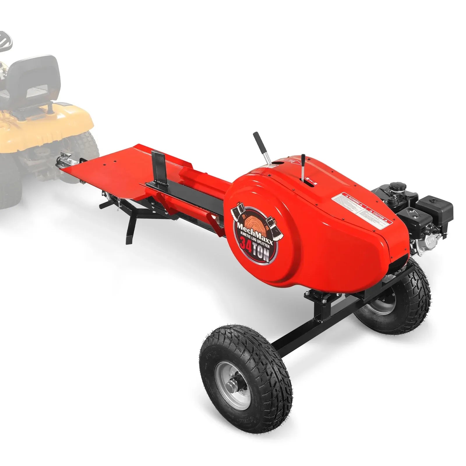 MechMaxx 34 Ton Kinetic Log Splitter with 7HP Ducar Engine, 28" Capacity and 3-Second Cycle Time, Model KT34