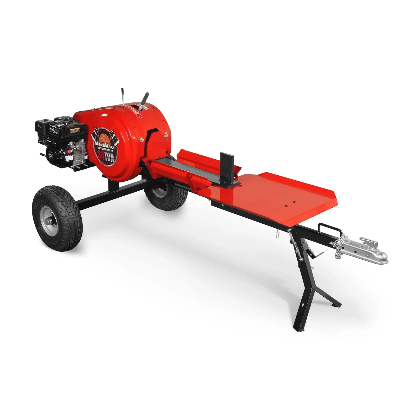 MechMaxx 34 Ton Kinetic Log Splitter with 7HP Ducar Engine, 28" Capacity and 3-Second Cycle Time, Model KT34