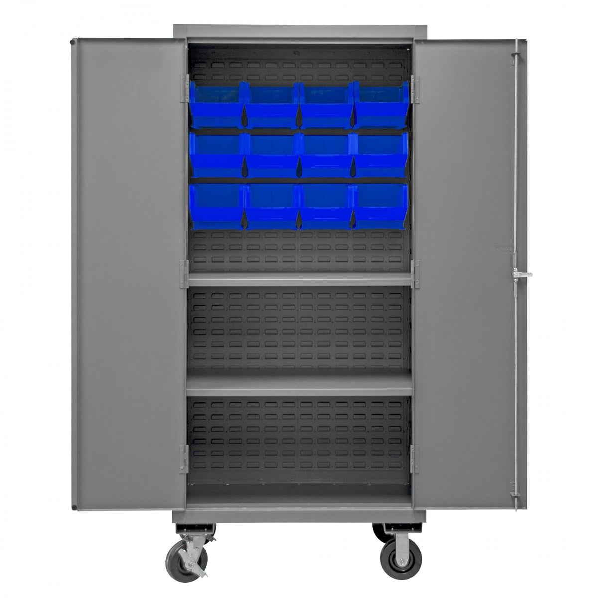 Durham 3501M-BLP-12-2S-5295 Bin Storage Cabinet