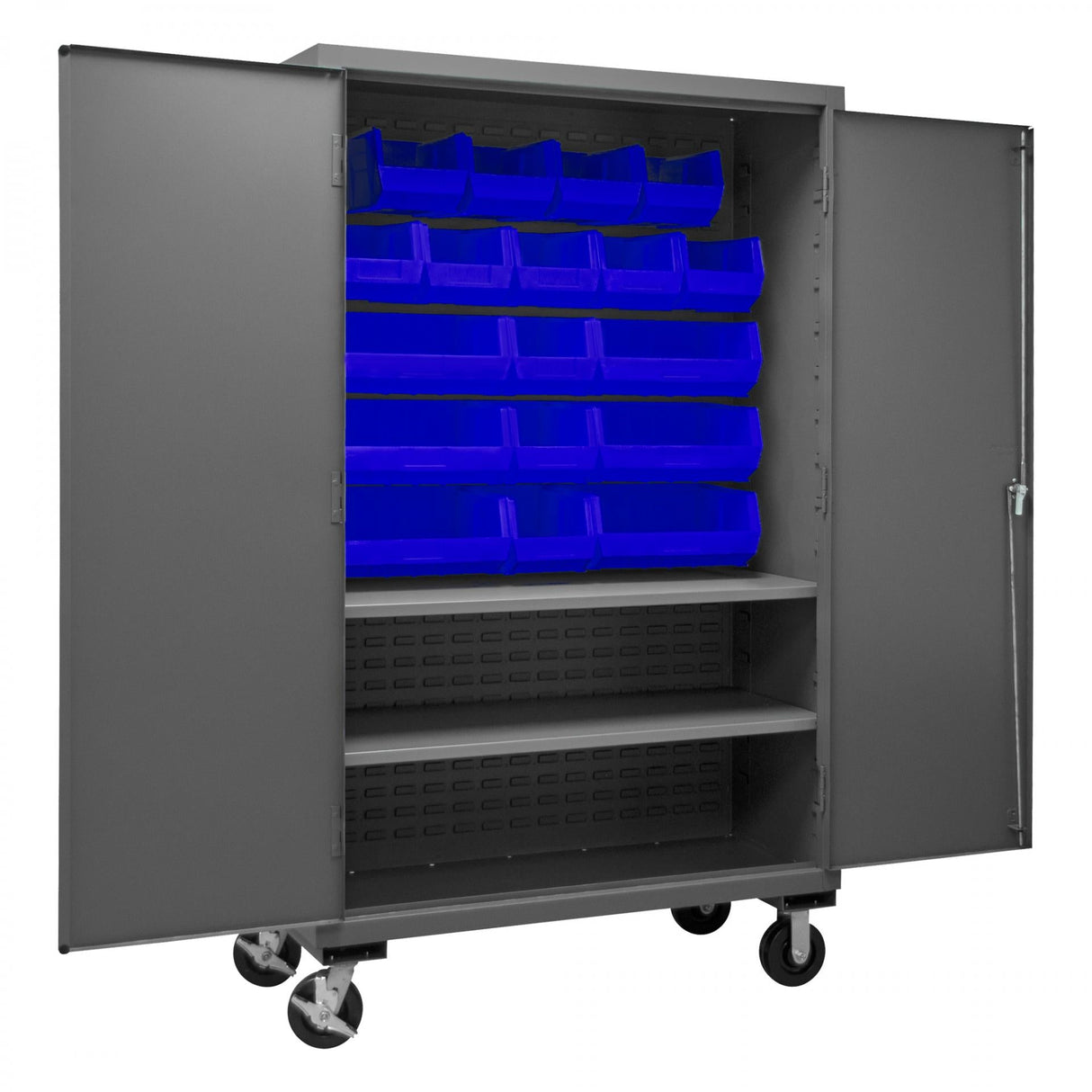 Durham 3502M-BLP-18-2S-5295 Bin Storage Cabinet