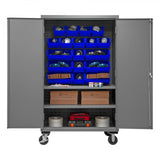 Durham 3502M-BLP-18-2S-5295 Bin Storage Cabinet