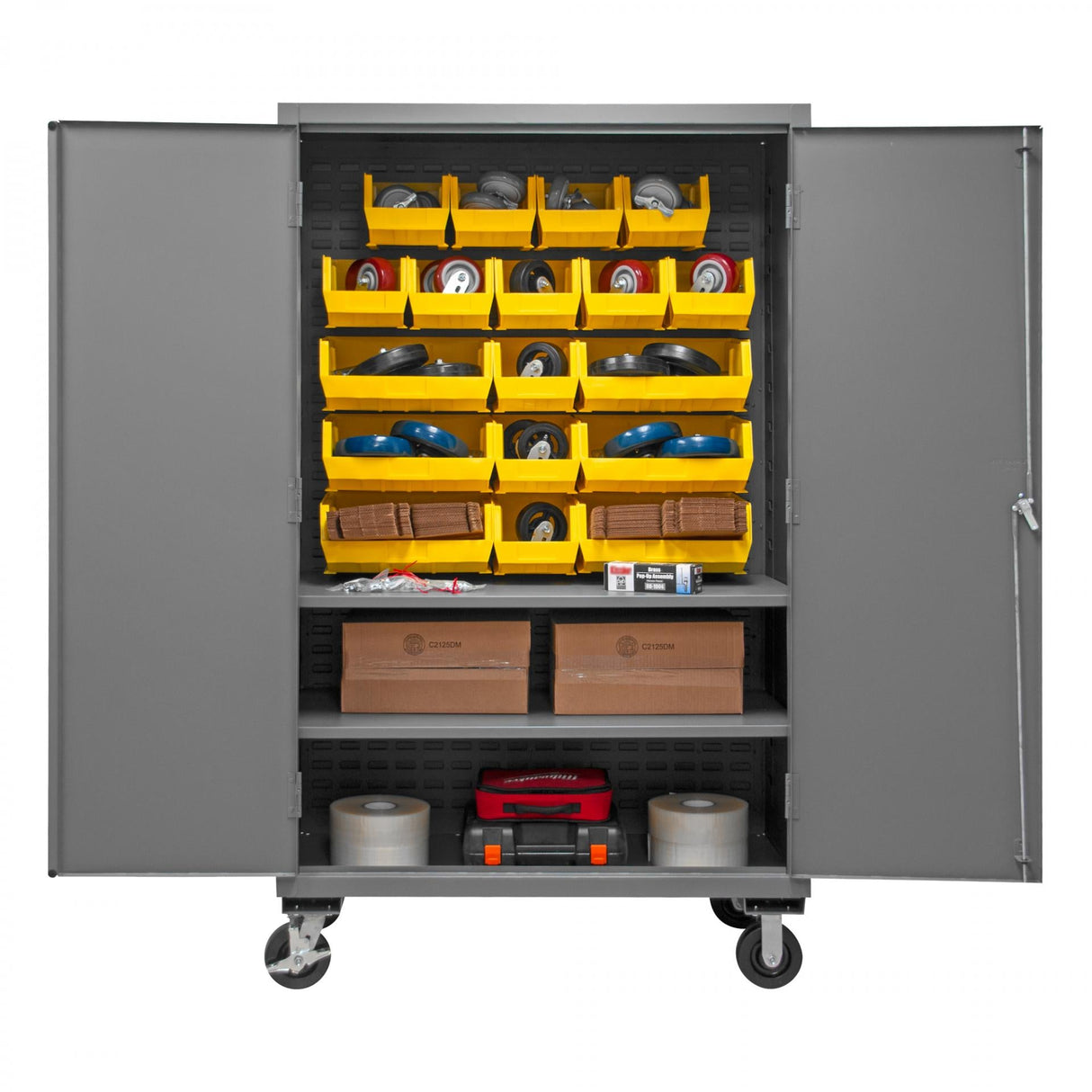 Durham 3502M-BLP-18-2S-95 Bin Storage Cabinet