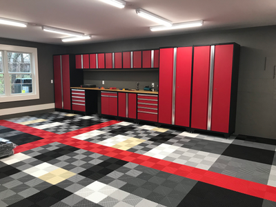 Swisstrax Pro Series Tile Garage Flooring Ribtrax 24 Tile Pack - Standard Colors