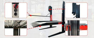 Katool KT-P2700 6,600 lb 2-Post Parking Lift for Home Garage Storage