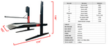 Katool KT-P2700 6,600 lb 2-Post Parking Lift for Home Garage Storage