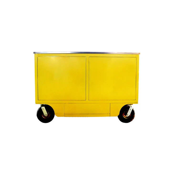 Chery Industrial 4.5ft Heavy Duty Mobile Workbench with 7 Drawers & 2 Cabinets - WW000193