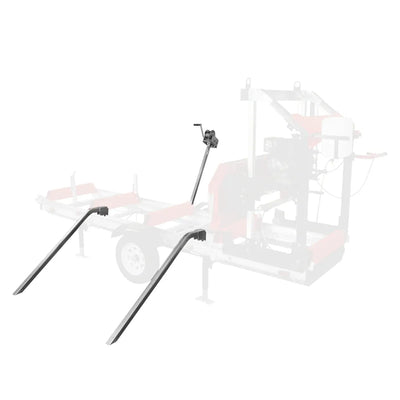 MechMaxx 32" Portable Sawmill with HONDA GX390 Engine, 20' Track Length with Extension and 5 Blades Included, Model SM-32