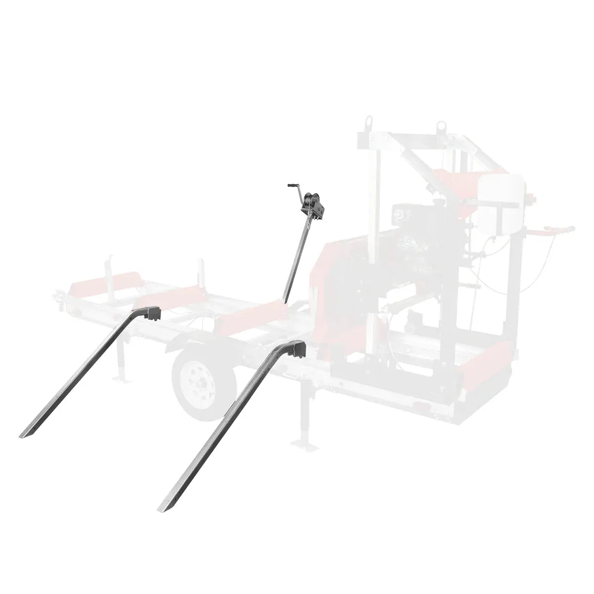 MechMaxx 32" Portable Sawmill with KOHLER CH440 Engine, 20' Track Length with Extension and 5 Blades Included, Model SM-32