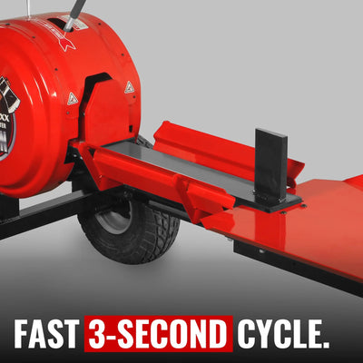 MechMaxx 34 Ton Kinetic Log Splitter with 7HP Ducar Engine, 28" Capacity and 3-Second Cycle Time, Model KT34