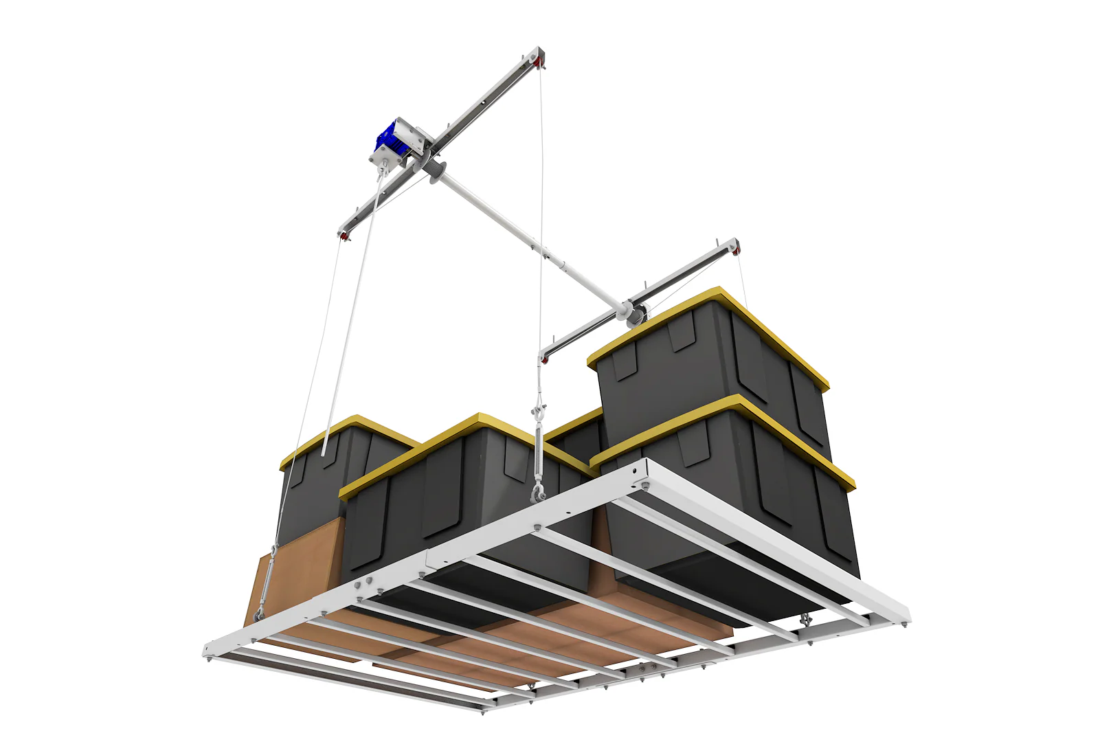 EZ Garage Storage E-Z Lift MAX 4 ft x 8 ft Overhead Storage Lift 11 ft Drop 400 lb - R4X8M