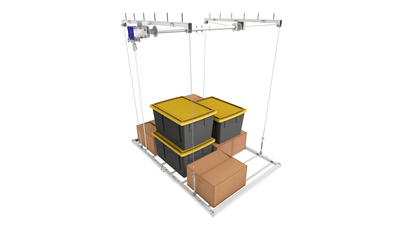 EZ Garage Storage E-Z Lift MAX 4 ft x 6 ft Overhead Storage Lift 11 ft Drop 400 lb - R4X6M