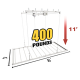 EZ Garage Storage E-Z Lift MAX 4 ft x 8 ft Overhead Storage Lift 11 ft Drop 400 lb - R4X8M