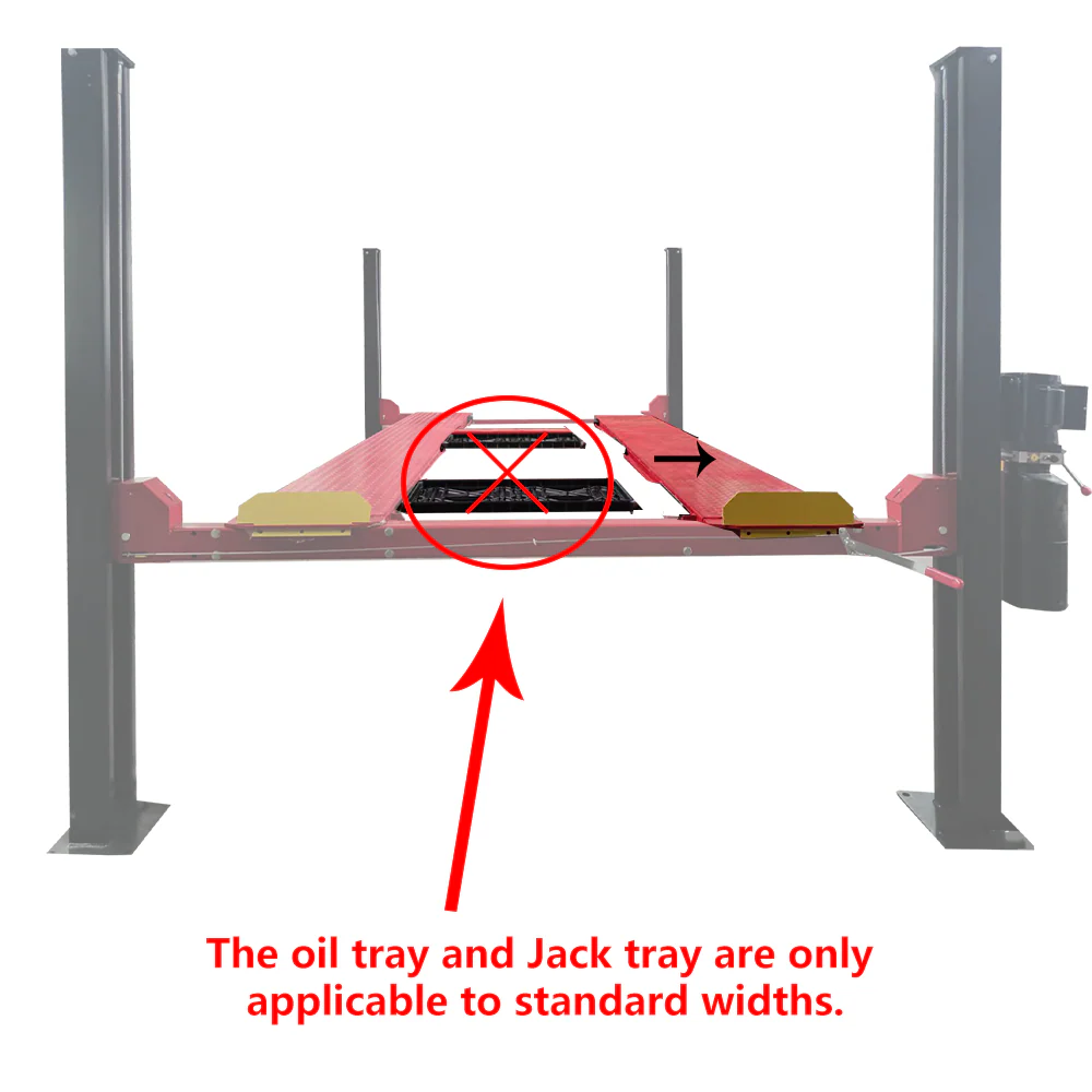 Katool KT-4H950 9,500 lb Heavy-Duty 4-Post Parking and Storage Lift