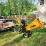 Chery Industrial 6" 15 HP 420cc Gas Powered Wood Chipper - YONWCDRGS350PRO