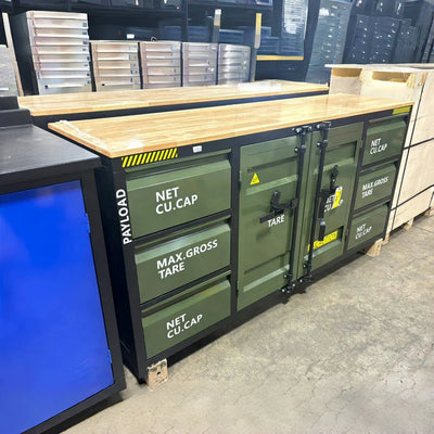 Chery Industrial 6.5ft Workbench Cabinet with 6 Drawers - SUIWB6506DGN01