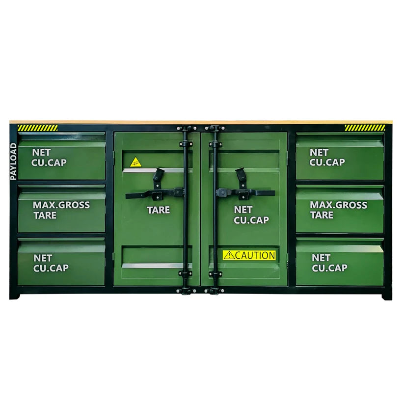 Chery Industrial 6.5ft Workbench Cabinet with 6 Drawers - SUIWB6506DGN01