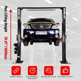 Katool KT-AM120SD 12,000 lb 2-Post Car Lift with Symmetric Arms