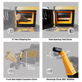 Chery Industrial 6" 15 HP 420cc Gas Powered Wood Chipper - YONWCDRGS350PRO