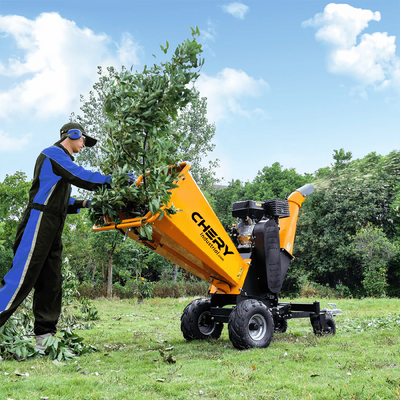 Chery Industrial 6" 15 HP 420cc Gas Powered Wood Chipper - YONWCDRGS350PRO