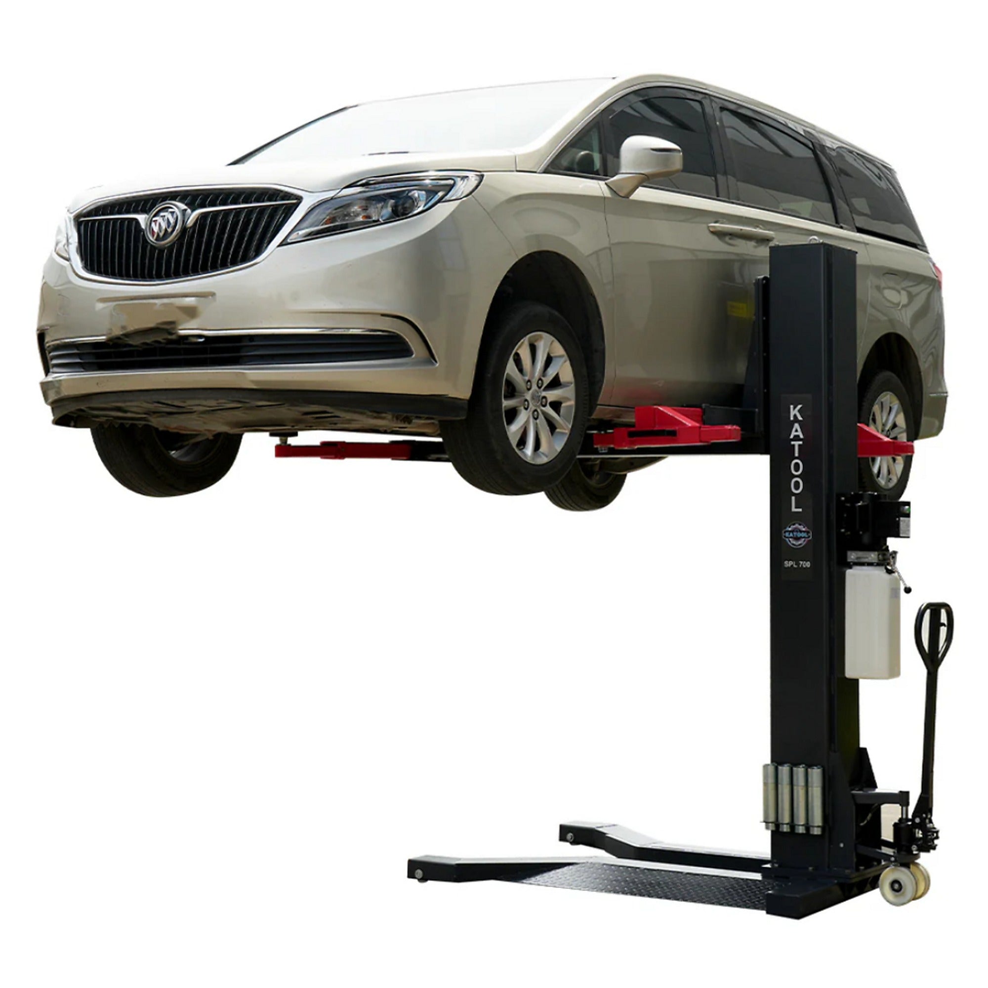 Katool KT-SPL700 6,600 lb Portable 2-Post Platform Parking Lift for Home Storage