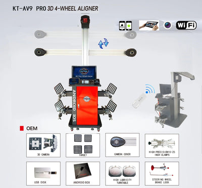 Katool KT-AV9 Pro 3D Wheel Alignment Machine for Professional Shops