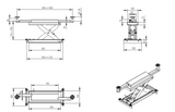 Katool KT-4H150 15,000 lb 4-Post Alignment Lift with Rolling Jack Included