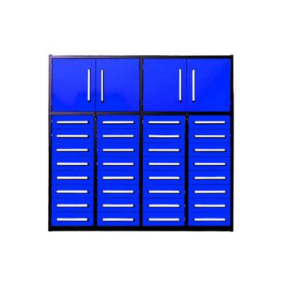 Chery Industrial 7ft Garage Storage Cabinet (32 Drawers & 2 Cabinets) - WW000210
