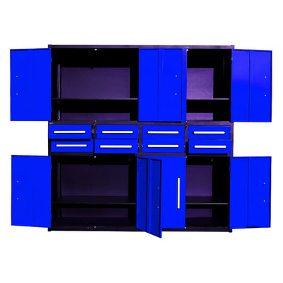 Chery Industrial 7ft Garage Storage Cabinet (8 Drawers & 4 Cabinets) - WW000213