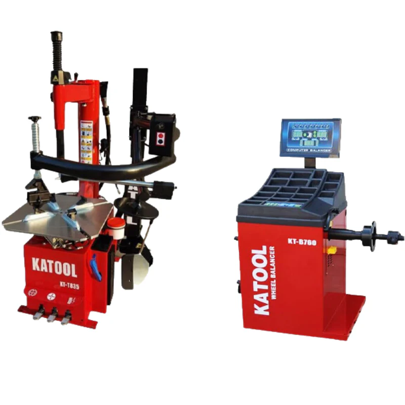 Katool KT-T835 Tire Changer & KT-B760 Wheel Balancer Shop Combo