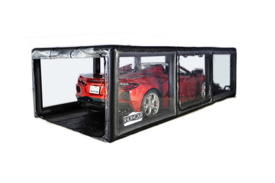 CarCapsule 18 ft ShowCase Indoor Black Cover – Stacker Edition - CCSH18STACKER