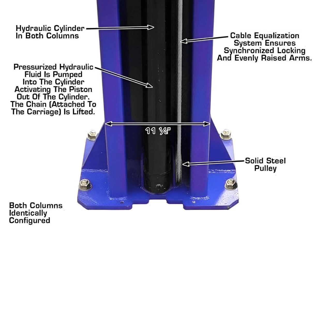 Atlas 9KOHX 9,000 lb Overhead 2-Post Lift