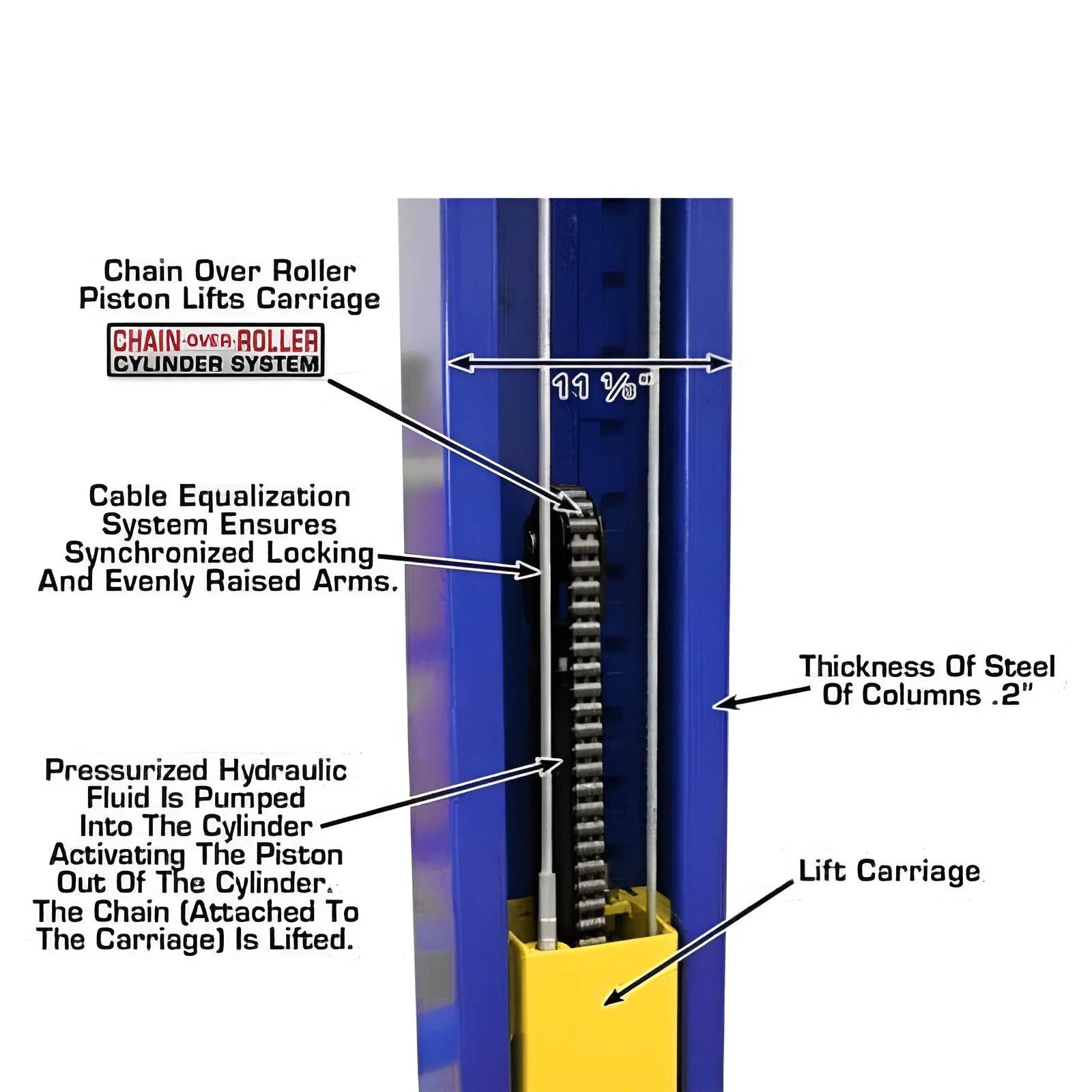 Atlas 9KOHX 9,000 lb Overhead 2-Post Lift