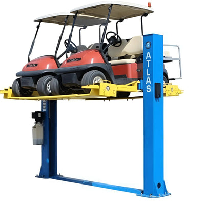 Atlas BP8000 2-Post Lift and Lawn Mower Adapter Combo