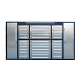 Chery Industrial 9 ft Garage Storage Cabinet with 34 Drawers & 2 Cabinets - WW000219