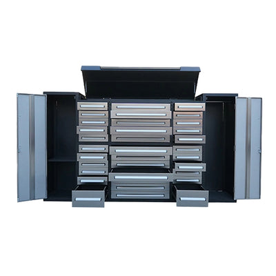 Chery Industrial 9 ft Garage Storage Cabinet with 34 Drawers & 2 Cabinets - WW000219