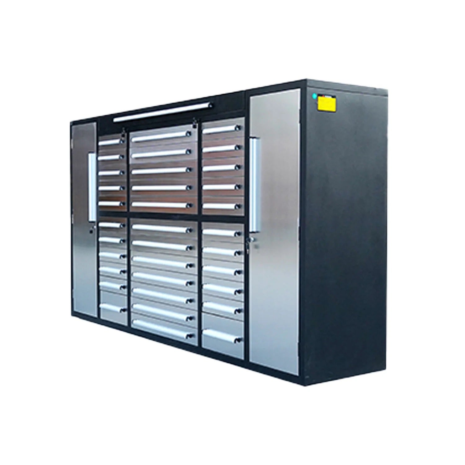 Chery Industrial 9 ft Garage Storage Cabinet with 34 Drawers & 2 Cabinets - WW000219