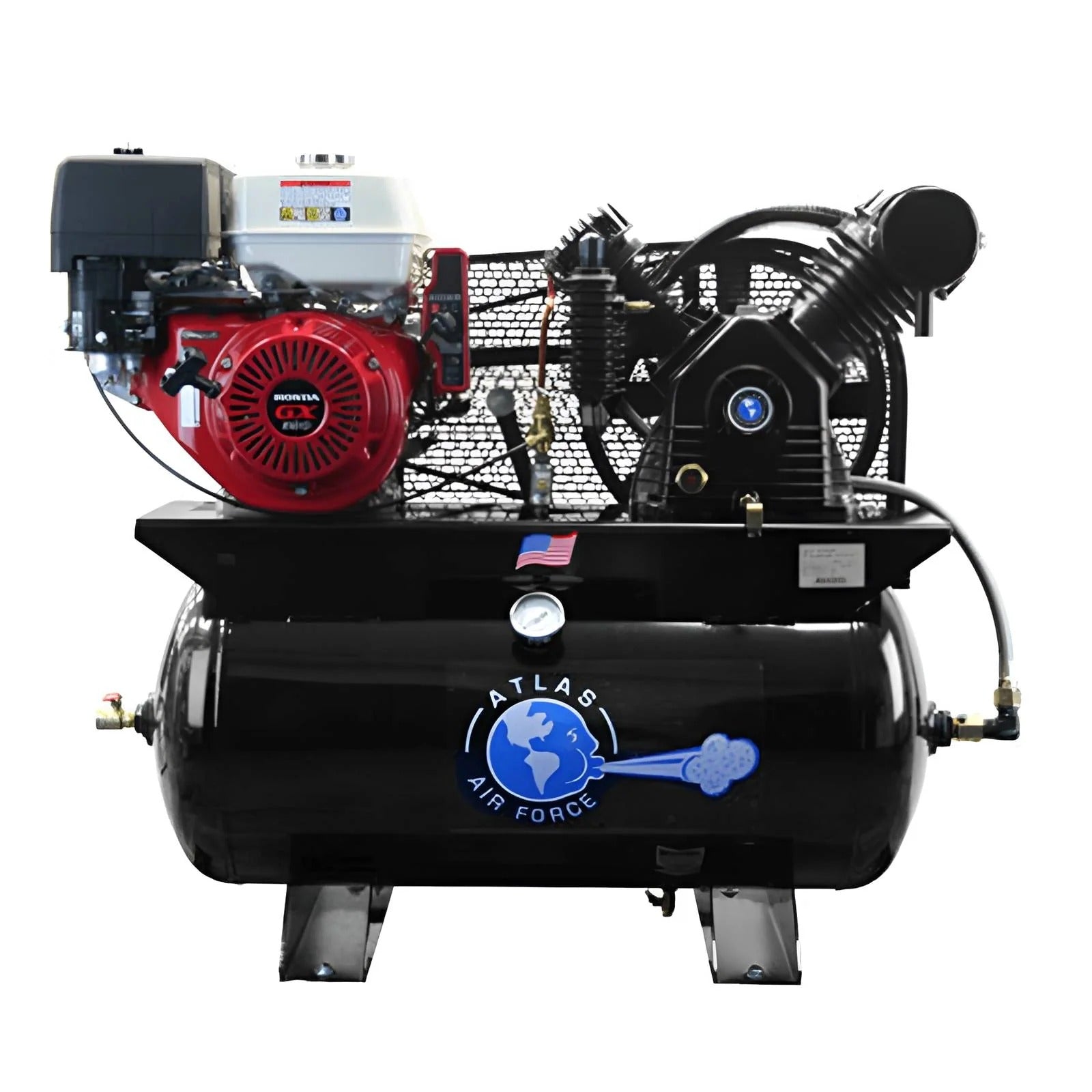 Atlas Air Force AF13 Gas 13HP 30 Gallon Air Compressor with Honda GX390 Engine