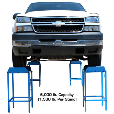 Atlas Set of 4 Wheel Alignment Stands with 6,000 lb Capacity