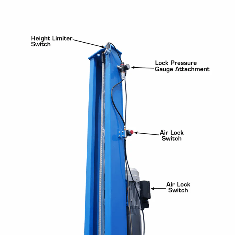 Atlas 414A 14,000 lb 4-Post Alignment Lift with Adjustable Turntables and Built-In Slip Plates